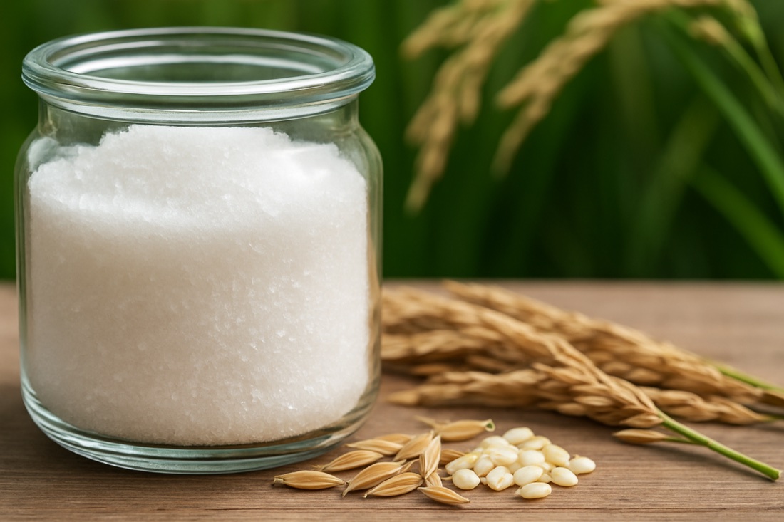 Rice-derived crystalline fructose product